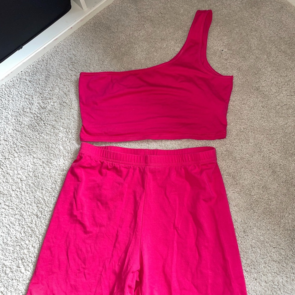 Hot Pink Workout Set - Picture 2 of 2